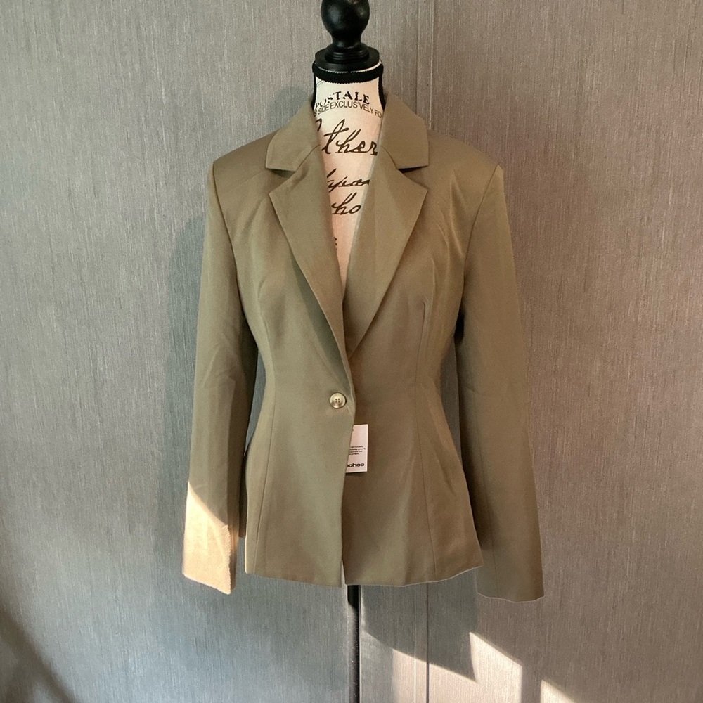 Boohoo Khaki Blazer